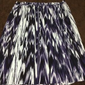 Blue watercolor skirt